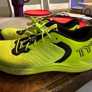 TYR Neon Yellow Athletic Shoes